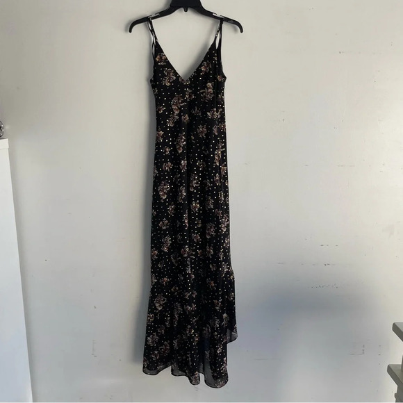 Lulus Adanna Black Floral Print Wrap Maxi Dress 22479 - Picture 2 of 11
